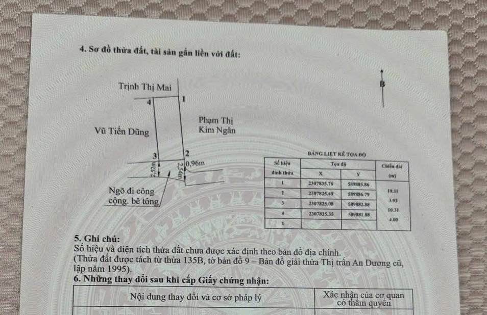 Đất nền 40,9m² tại An Dương giá chỉ 9xx triệu - Cần bán gấp!