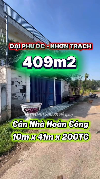 Nhà bán gấp tại xã Đại Phước, huyện Nhơn Trạch 409m² - Giá cực tốt cho nhà đầu tư!