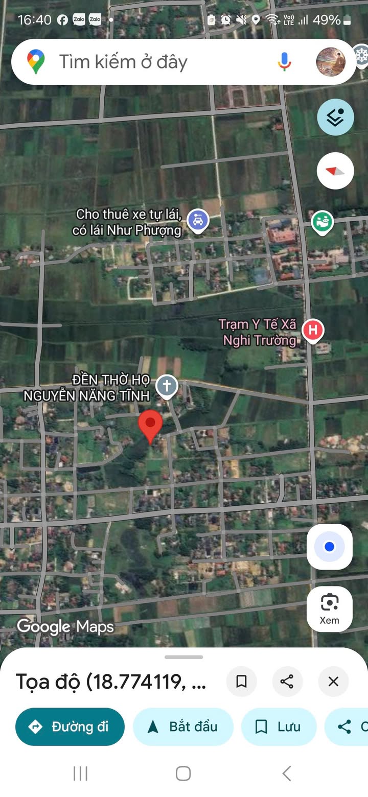 Đất ở Nghi Trường 93m² giá 1.1 tỷ - Mặt tiền rộng thoáng