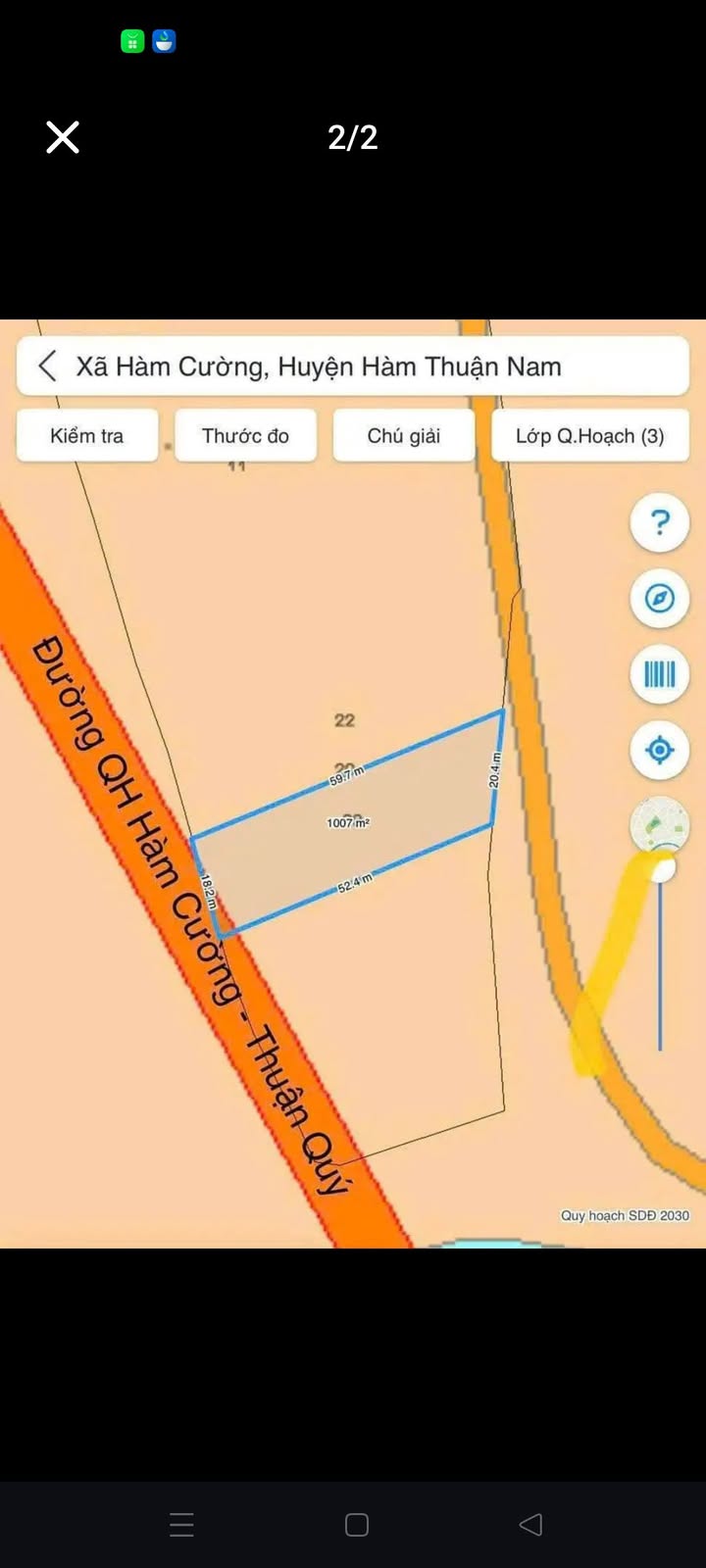 Đất nền xã Hàm Cường, 1000m² giá chỉ 210 triệu - Cơ hội đầu tư tuyệt vời!