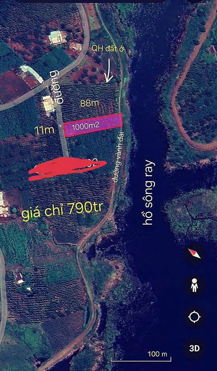 Đất thổ cư Bàu Lâm, Xuyên Mộc 1000m² giá 700 triệu - Đầu tư sinh lời ngay!