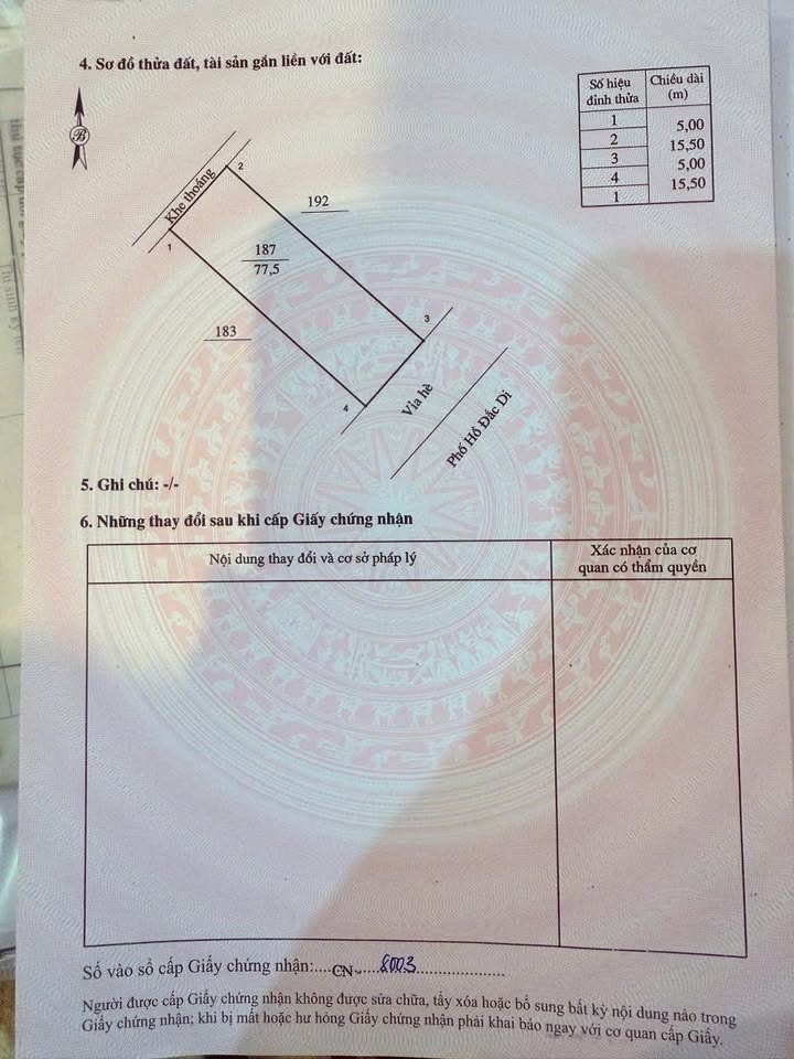Lô đất TĐC Mai Pha Lạng Sơn 77.5m² giá 3 tỷ - Vị trí đẹp mặt đường Hồ Đắc Di!