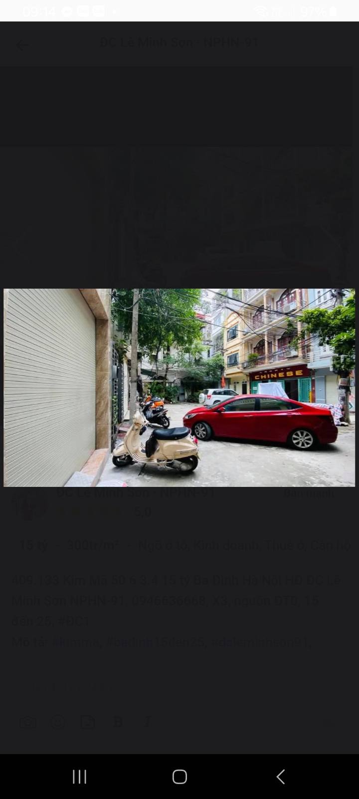 Nhà riêng Đào Tấn, Ba Đình 282m² giá 8.5 tỷ - Thiết kế tỉ mỉ, phong thủy tối ưu!