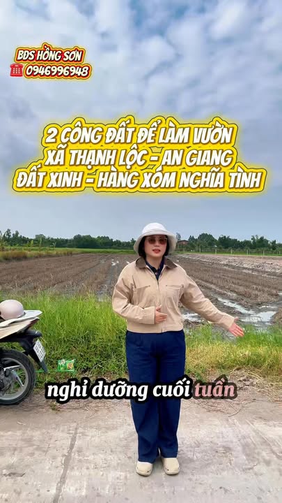 Đất làm vườn 2 công tại Kinh 5, Xã Thạnh Lộc, An Giang - Giá 950 triệu, sẵn sàng cho cuộc sống xanh!