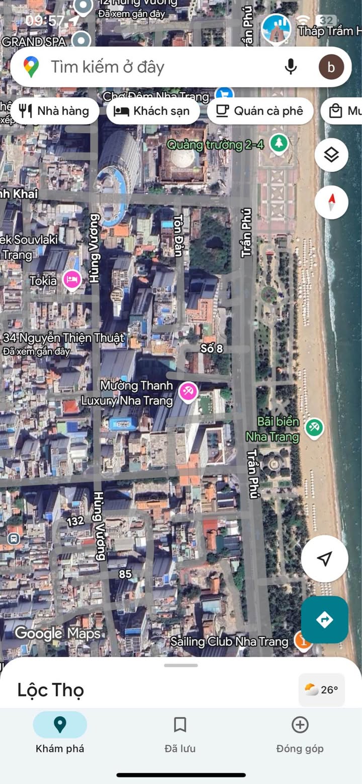 Đất nền hẻm ô tô Hùng Vương Nha Trang 140m² giá 26 tỷ - Cơ hội đầu tư hiếm có!