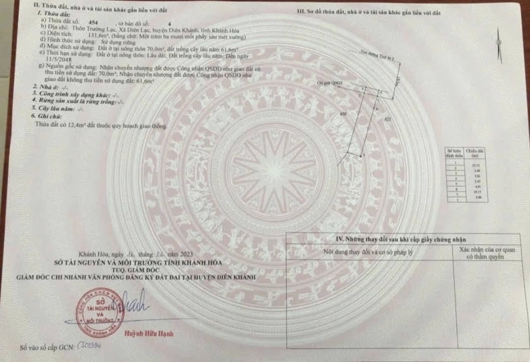 Mặt tiền kinh doanh Diên Lạc 131m² giá 3.45 tỷ - Đầu tư sinh lời ngay!