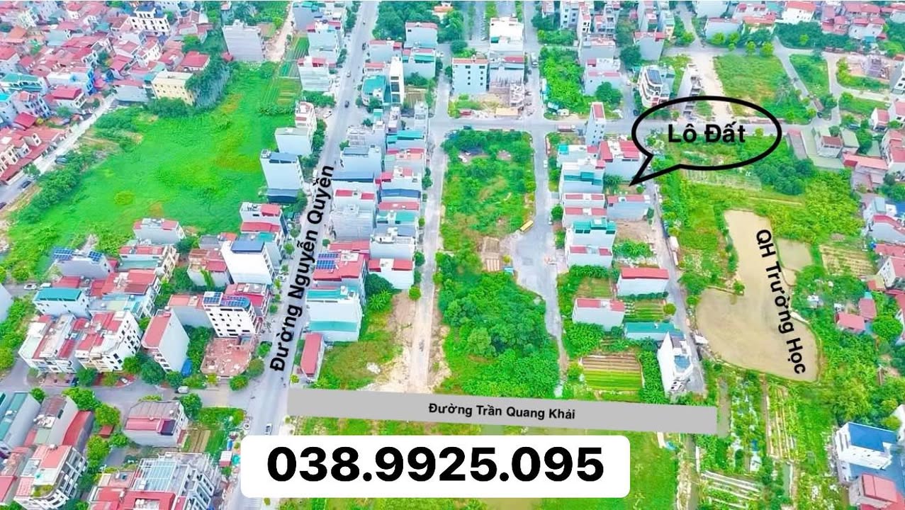 Đất nền Khu 8 Đại Phúc Bắc Ninh 76.5m² giá 8.xxx tỷ - Hàng hiếm, view trường học!