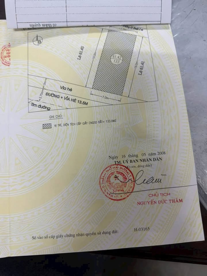 Đất mặt phố Hồng Châu, Hải Dương 133m² giá 8.179 tỷ - Vị trí đắc địa, chính chủ!