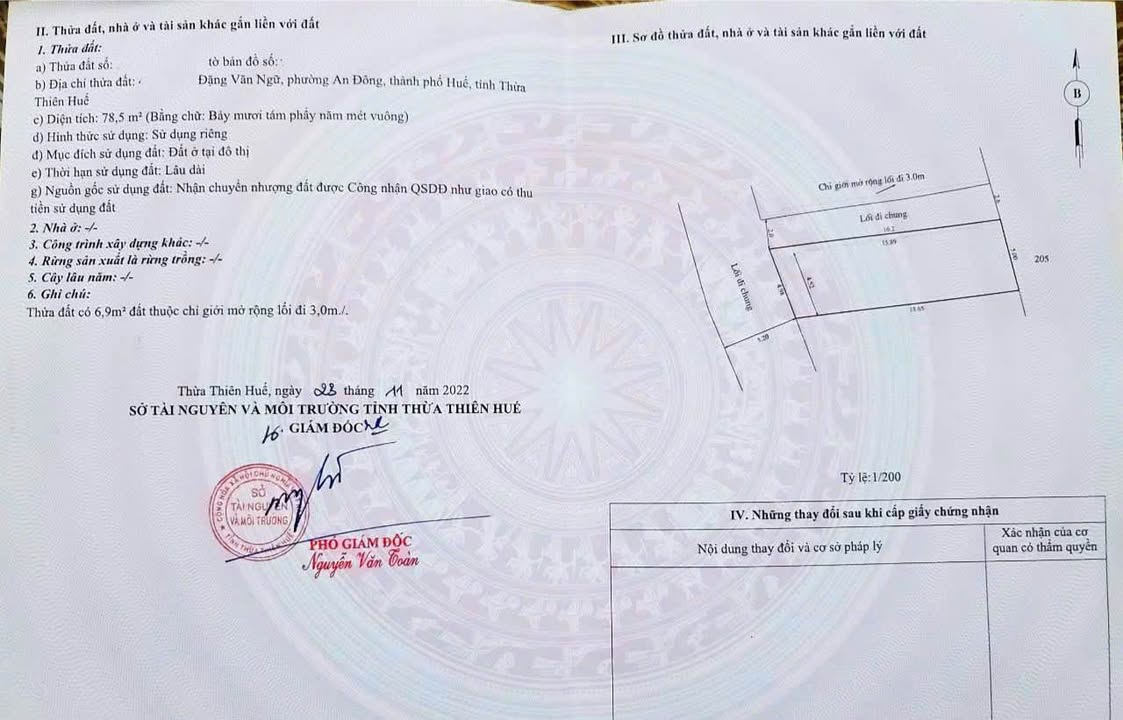 Đất lô góc kiệt Đặng Văn Ngữ, An Đông 78.5m² giá 2.75 tỷ - Cơ hội đầu tư tuyệt vời!