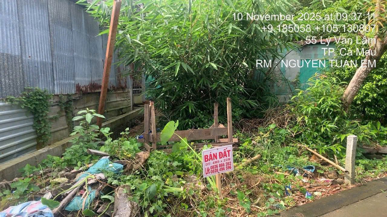 Đất mặt tiền đường Trương Phùng Xuân, Cà Mau 99m² giá 800 triệu - Chính chủ cần bán gấp!