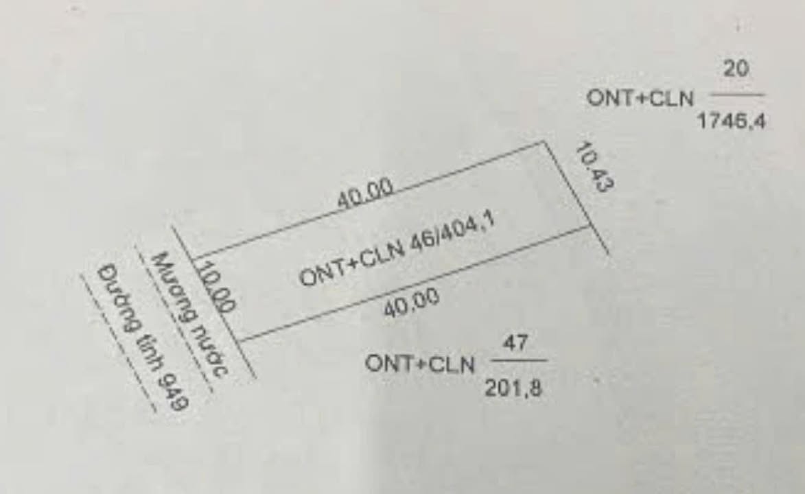 Đất mặt tiền ĐT 949 Huyện Tịnh Biên 380m² giá 1.3 tỷ - Cơ hội đầu tư lý tưởng!