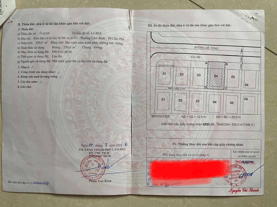 Đất biệt thự Cẩm Bình, Quảng Ninh 250m² giá 5 tỷ - Vị trí đắc địa gần biển!