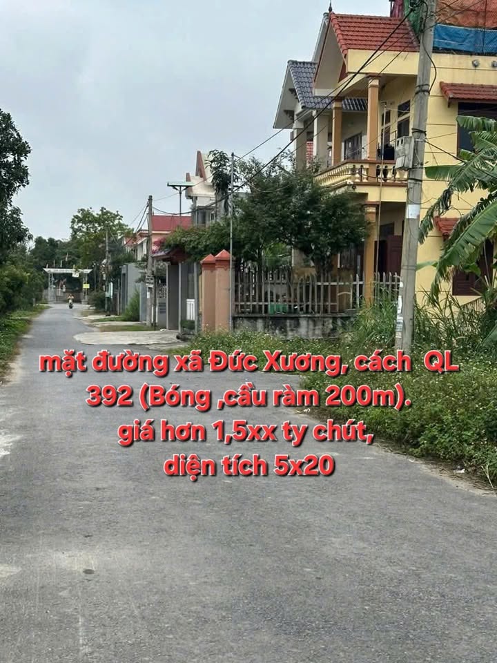 Đất phân lô đấu giá xã Đức Xương, Gia Lộc 100m² giá 1 tỷ - Cơ hội đầu tư tuyệt vời!