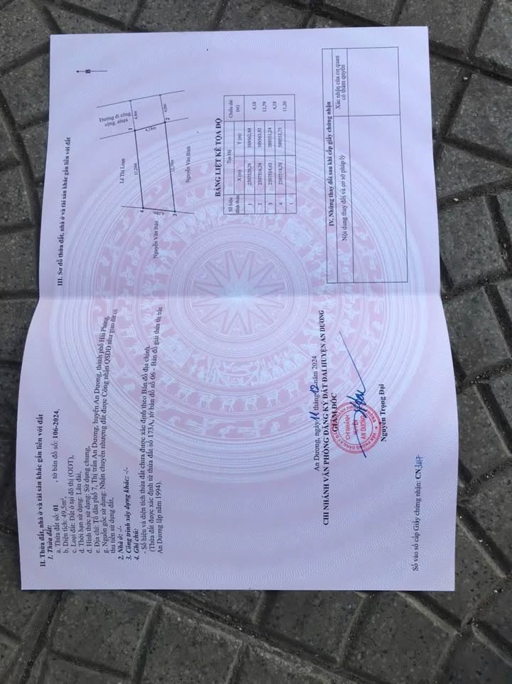 Lô đất mặt đường nhựa Tổ 7 An Dương 49,5m² giá 2.26 tỷ - Cơ hội đầu tư hấp dẫn!