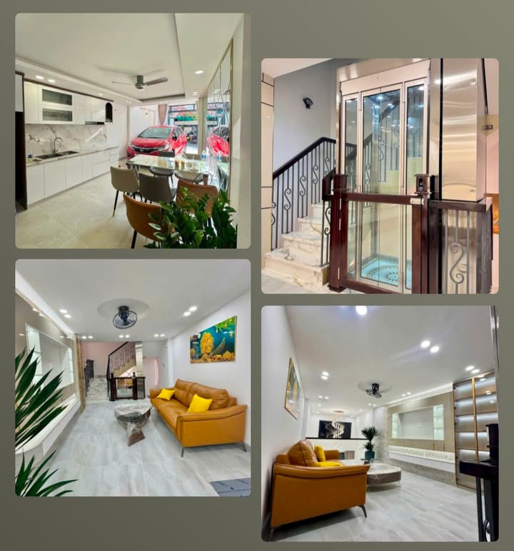 Nhà 1 Trệt 1 Lửng 4 Tầng Hẻm Bacu, Vũng Tàu 48m² - Thang máy hiện đại, chỉ việc vào ở!