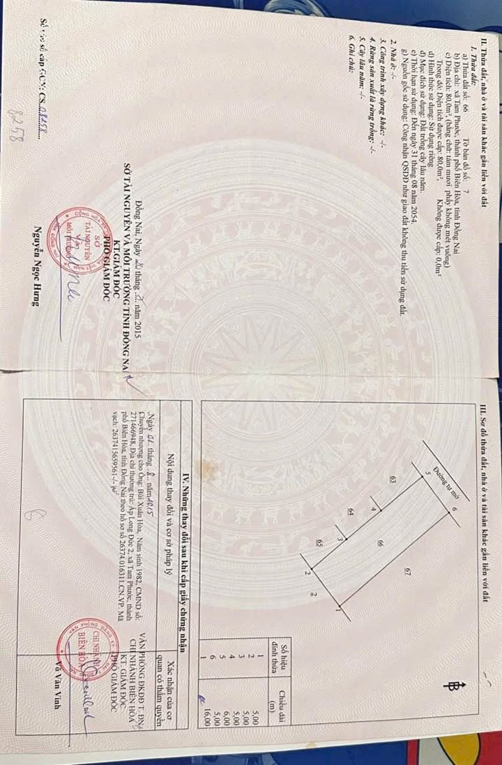 Đất Tam Phước 80m² giá 500 triệu - Sổ riêng chính chủ, vị trí thuận lợi!