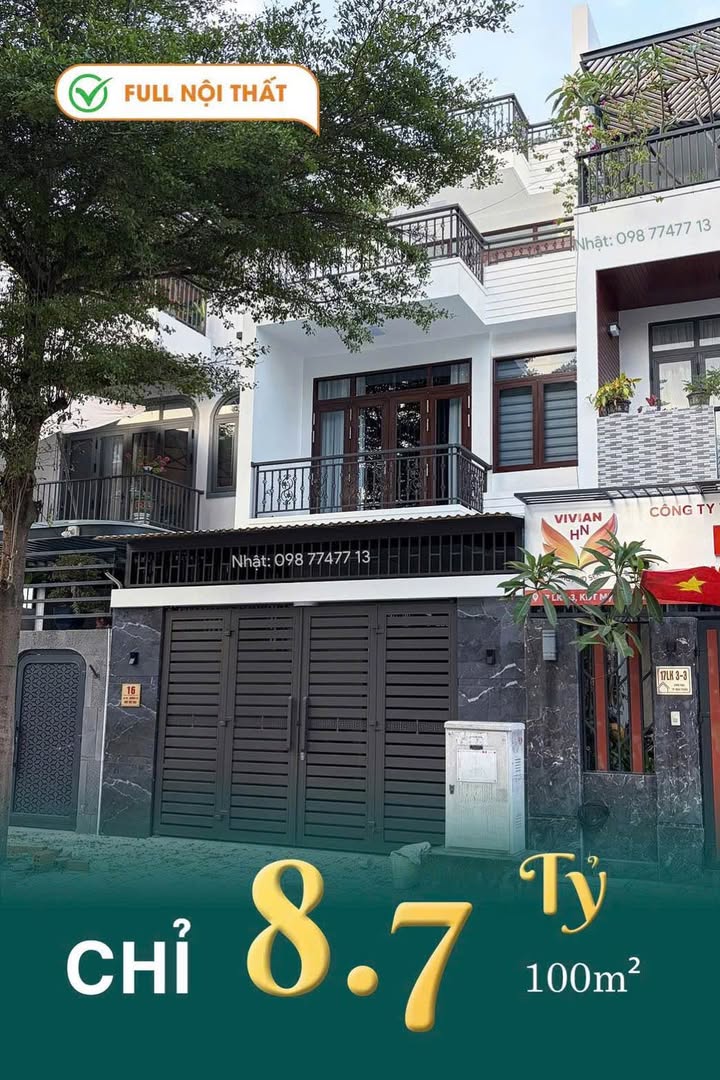 Nhà 3.5 tầng Mỹ Gia Thái Xuân 100m² giá 8,7 tỷ - Thiết kế hiện đại, đầy đủ tiện nghi!