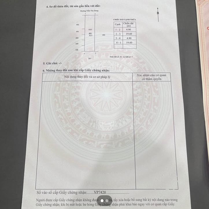 Bán đất Trần Thị Dung, 96m² giá 4.7 tỷ - Vị trí đắc địa, phong thủy tốt!