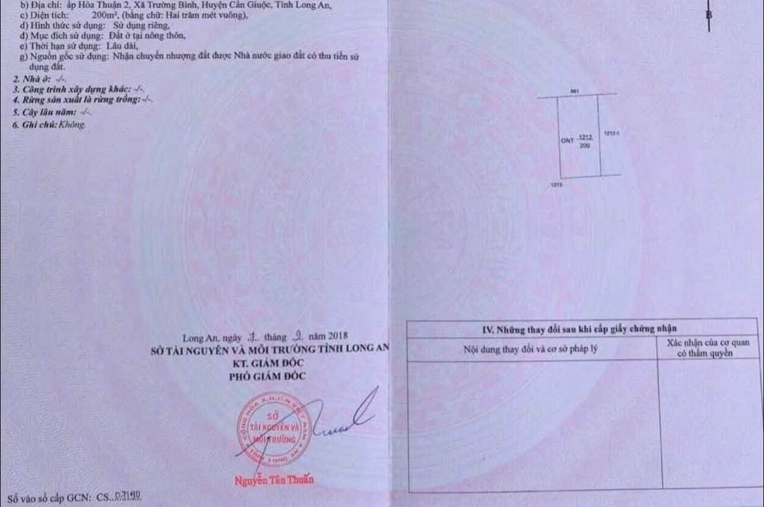 Đất nền Thị trấn Cần Giuộc 200m² giá 2.1 tỷ - Đầu tư sinh lời ngay!