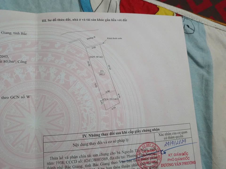 Đất nền 102m² tại phường Kinh Bắc, Bắc Ninh - Giá chỉ 2.9 tỷ - Đường ô tô vào tận cửa!