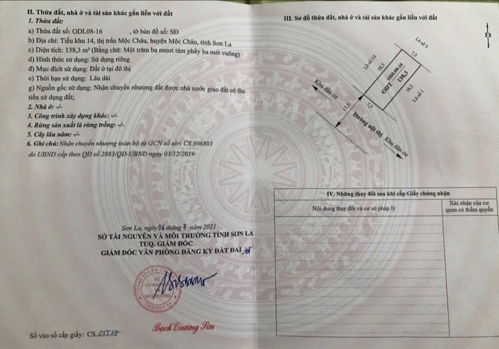 Đất nền Mộc Châu 137m² - Vị trí đắc địa cho nhà đầu tư!