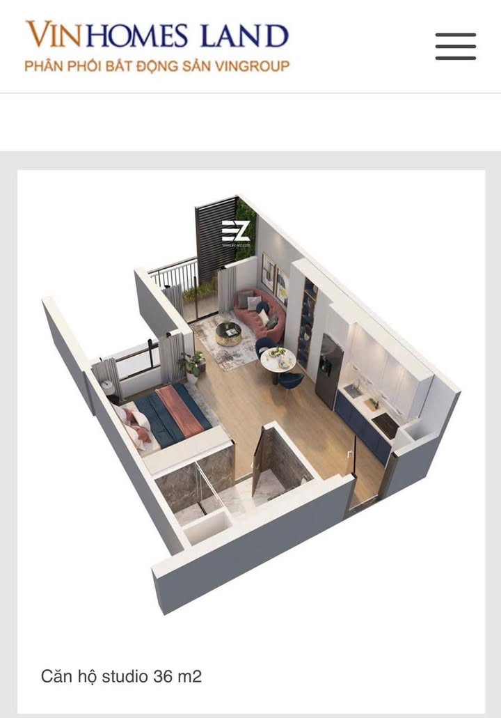 Căn hộ Studio BE1, Bát Tràng, Gia Lâm 36m² giá 2.68 tỷ - Nhận nhà 08/2026!