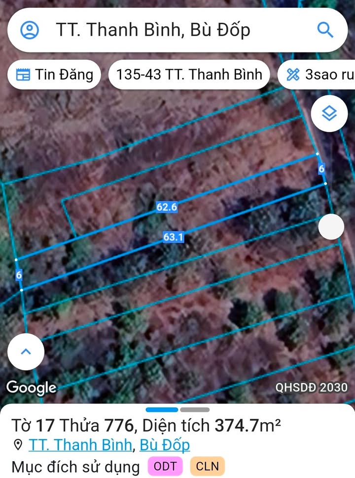 Đất nền 372m² Ấp Thanh Tâm chỉ 270 triệu - Sổ hồng cầm tay!