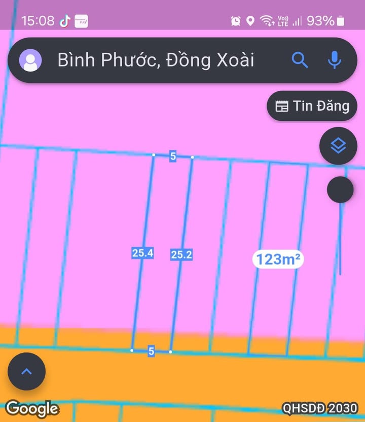 Đất thổ cư KP Tiến Hưng 3, Đồng Phú 125m² giá chỉ 6xx triệu - Đối diện BV Hoàn Mỹ!