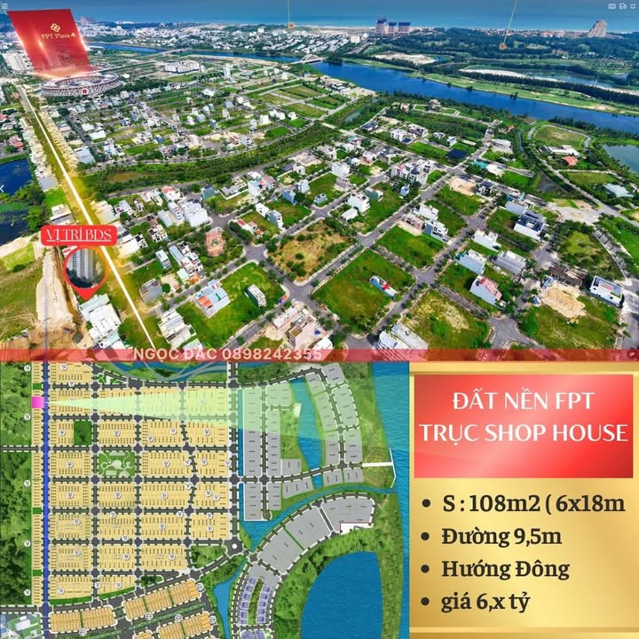 Đất nền FPT, Quận Ngũ Hành Sơn, 108m² - Giá tốt chỉ 6.6 tỷ!