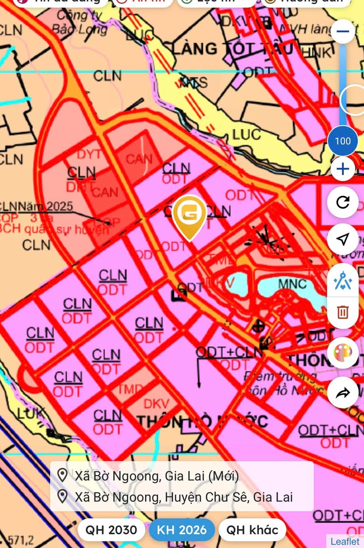 Đất thổ cư 1557m² tại Thị trấn Chư Sê - Giá tốt chỉ 1.557 tỷ!