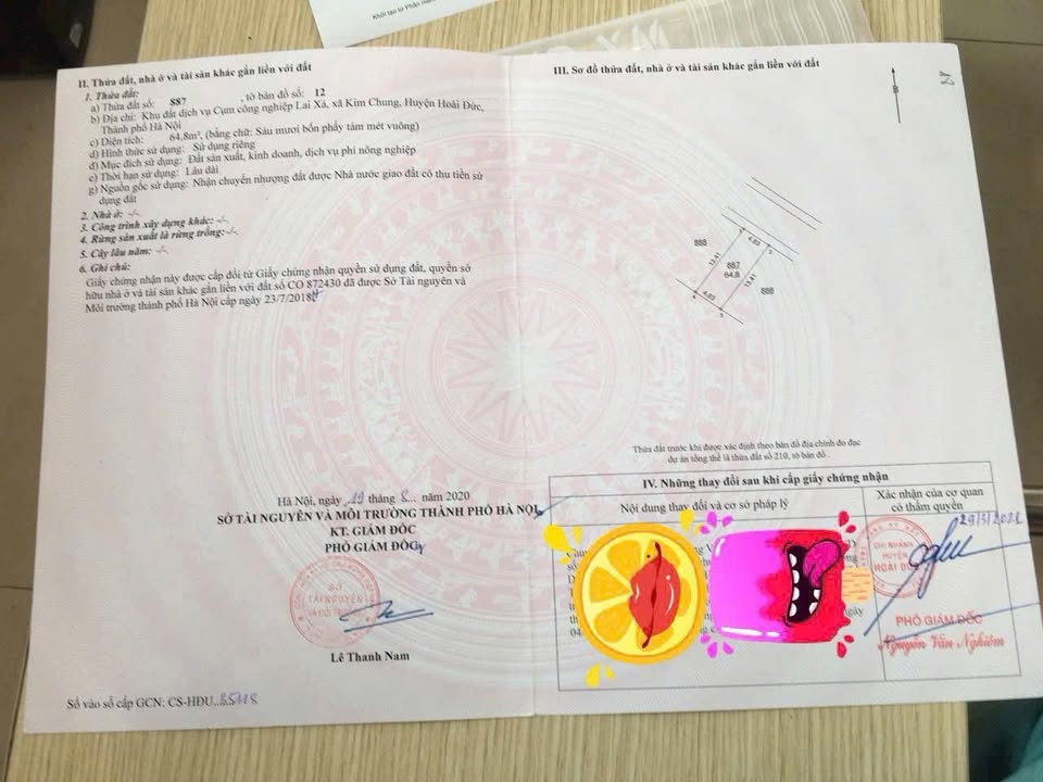 Đất nền cụm CN Trũng, Hoài Đức 64.8m² - Cơ hội đầu tư sinh lời!