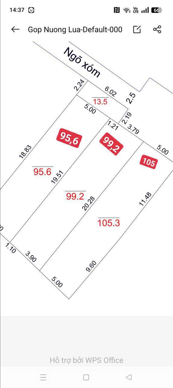 Đất thổ cư 95m² Thị trấn Xuân Mai giá 2 tỷ - Cơ hội đầu tư hấp dẫn!