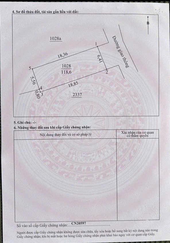 Đất thổ cư 118m² tại TDP Hiệp Đồng - Giá chỉ 1.3 tỷ - Mặt tiền rộng rãi, tiềm năng phát triển!