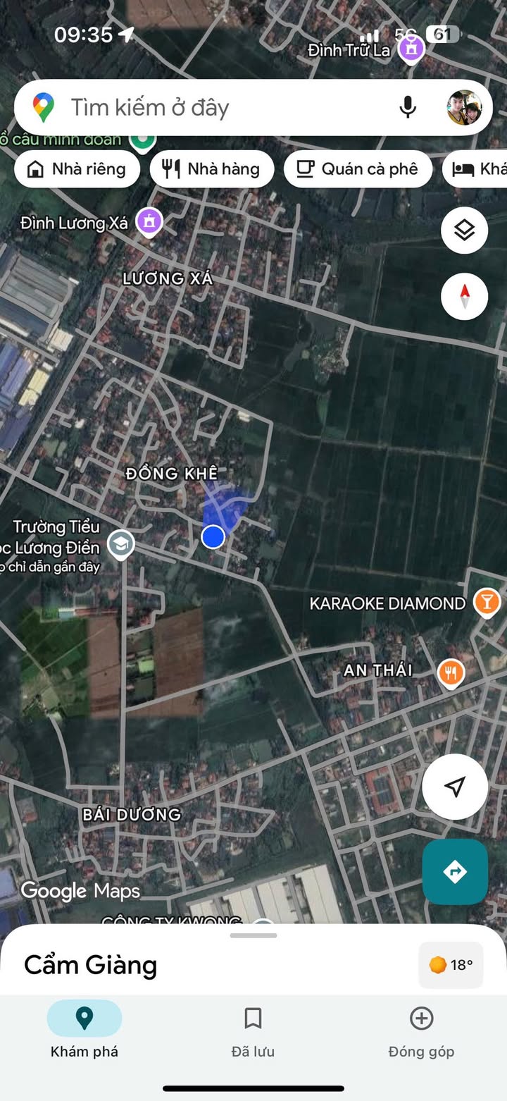 Đất nền Lương Điền, Cẩm Giàng 70m² giá 900 triệu - Gần khu công nghiệp, ô tô đỗ cửa!