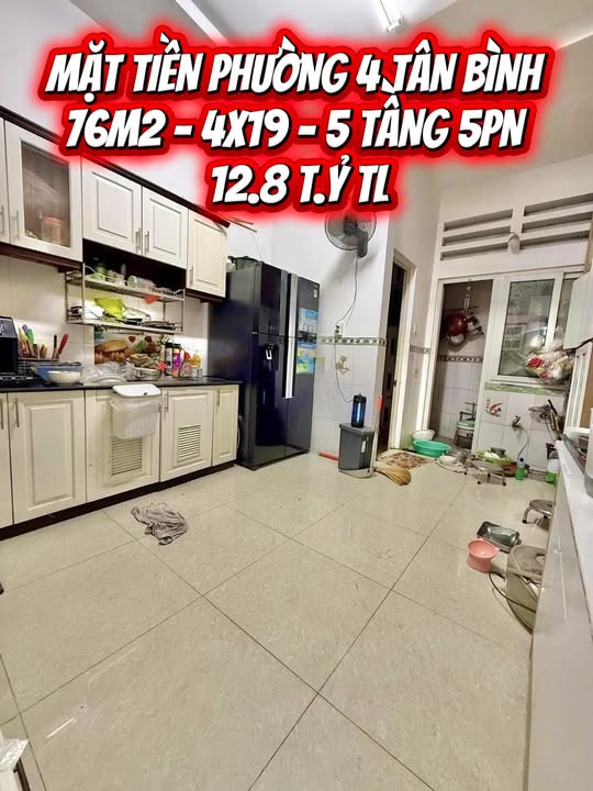 FrontHouse mặt tiền Phường 4, Tân Bình 76m² giá 12.8 tỷ - Sổ hồng riêng, gần sân bay!