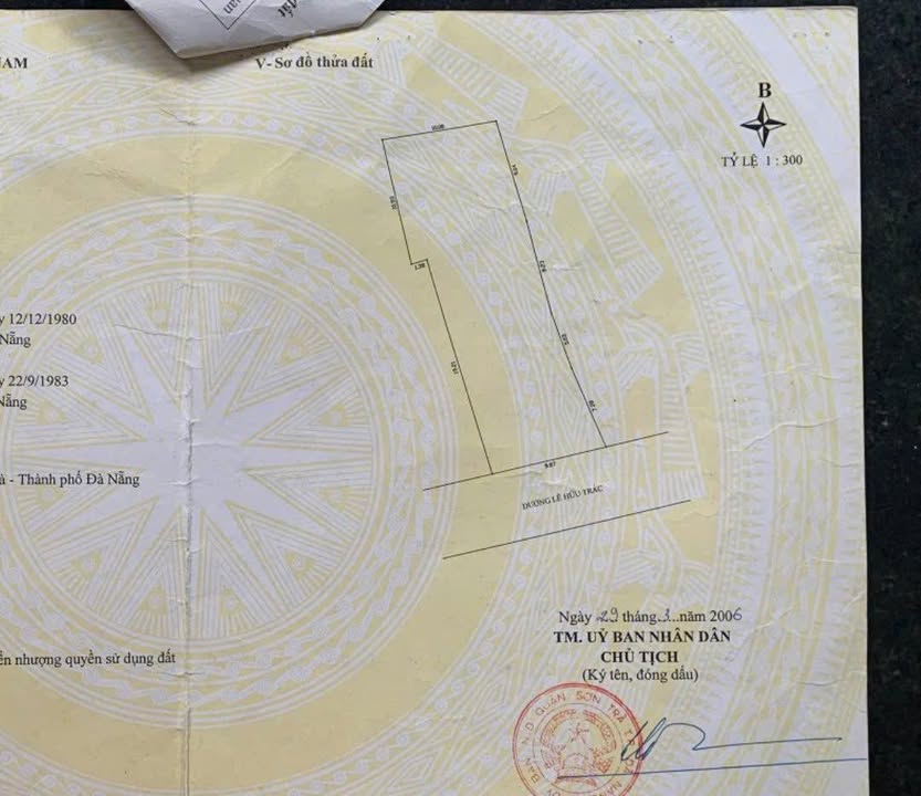 Đất tặng nhà vườn mặt tiền Lê Hữu Trác, Sơn Trà 285m² - Gần biển Mỹ Khê!