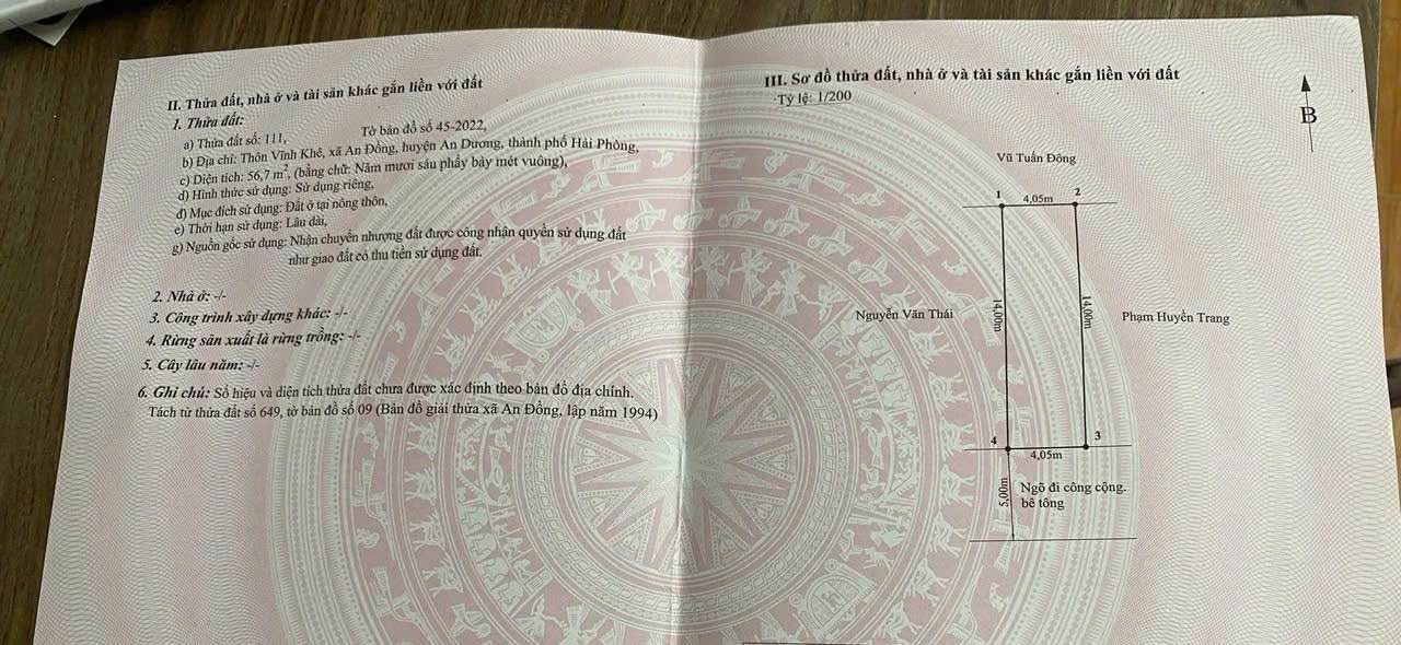 Đất nền 56m² ngõ ô tô tránh nhau 5m tại An Đồng - Đầu tư sinh lời tuyệt vời!