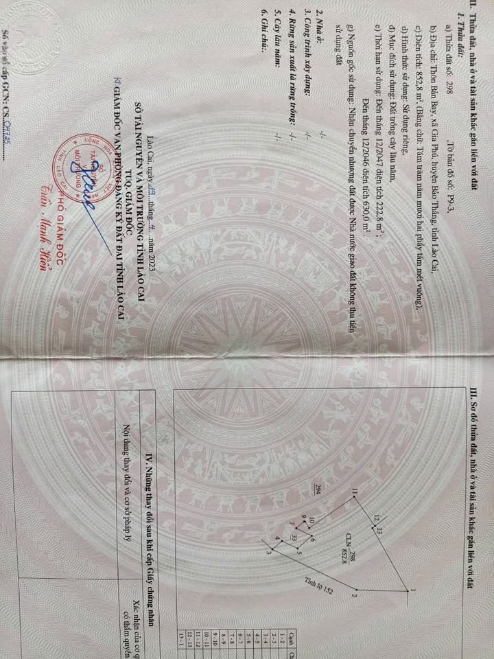 Nhà cấp 4 ngay mặt đường Bến Đền, xã Gia Phú, 894m² - Bán gấp giá chỉ 1.3 tỷ!