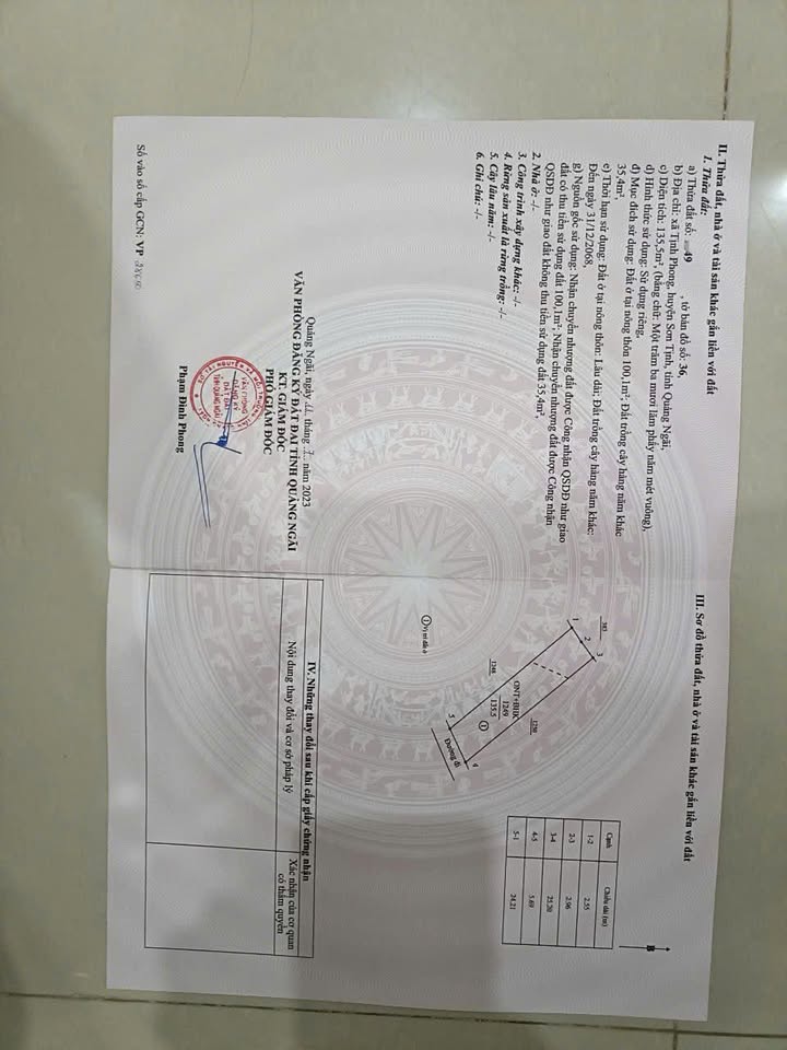 Đất nền Tịnh Phong 132m² giá chỉ 5xx triệu - Cơ hội đầu tư hấp dẫn!