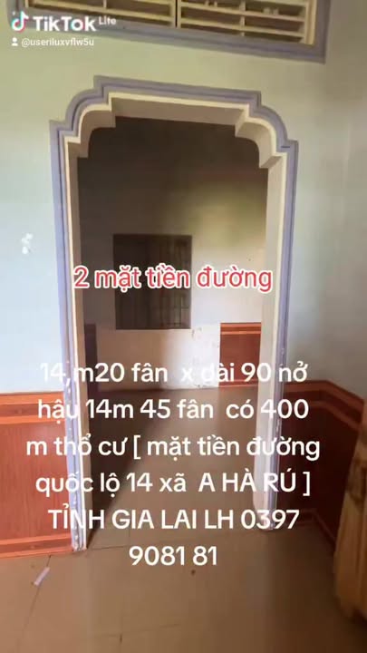 Nhà mái thái đẹp tại Quốc lộ 14, xã Hà Rú, 400m² chỉ 3.7 tỷ - Thương lượng trực tiếp với chủ