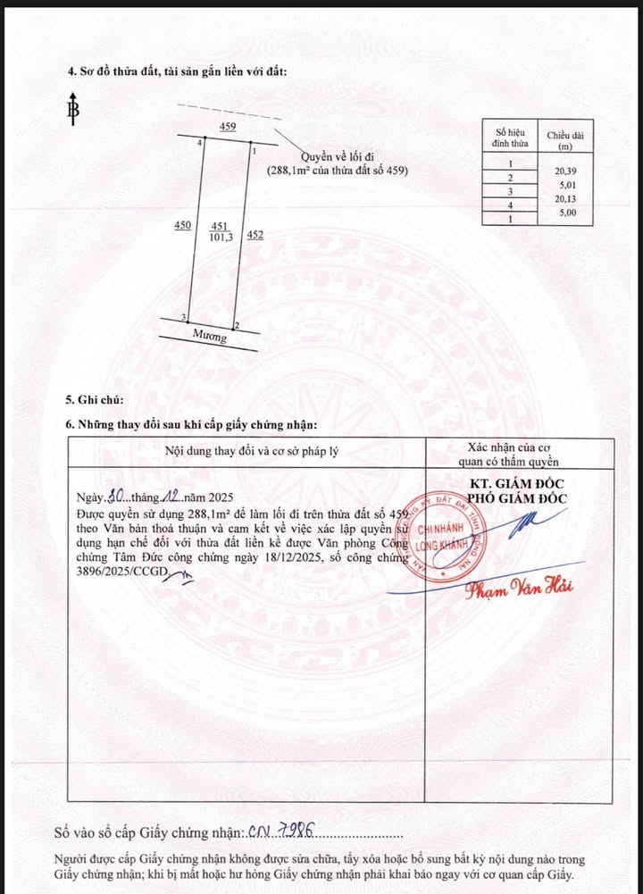 Đất thổ cư 101.3m² tại Phường Long Khánh - Giá chỉ 990 triệu!