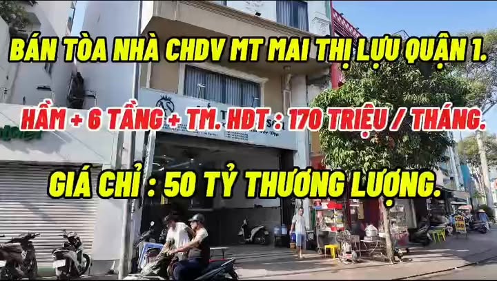 Bán Tòa Nhà CHDV 99 Mai Thị Lựu, Quận 1 - Lợi nhuận 170 triệu/tháng!
