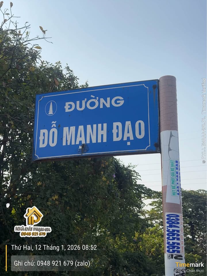 Đất mặt đường Đỗ Mạnh Đạo, TĐC Bãi Viên, 90m² giá 6.2 tỷ - Đầu tư sinh lời tốt!