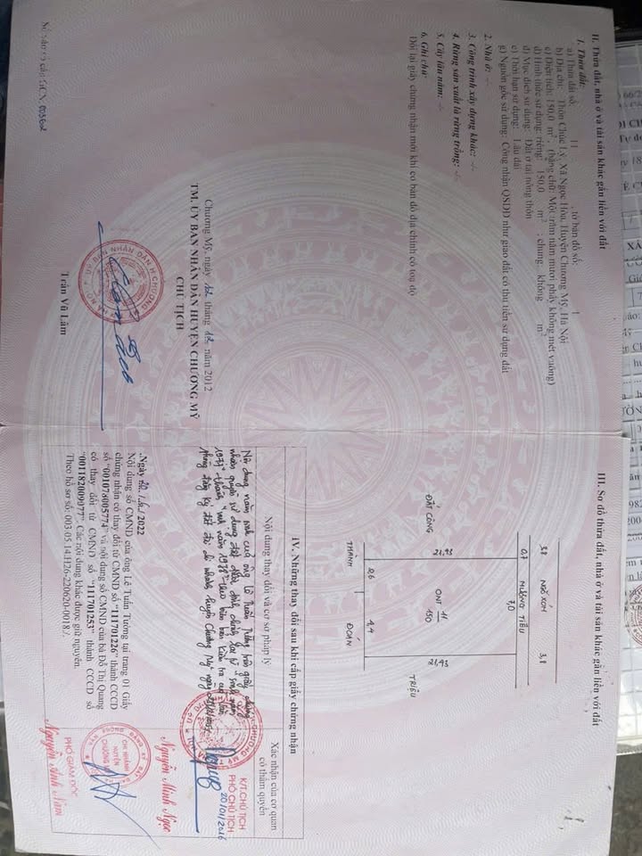 Đất thổ cư 150m² tại Chúc Lý, Chương Mỹ - Cơ hội đầu tư hấp dẫn!