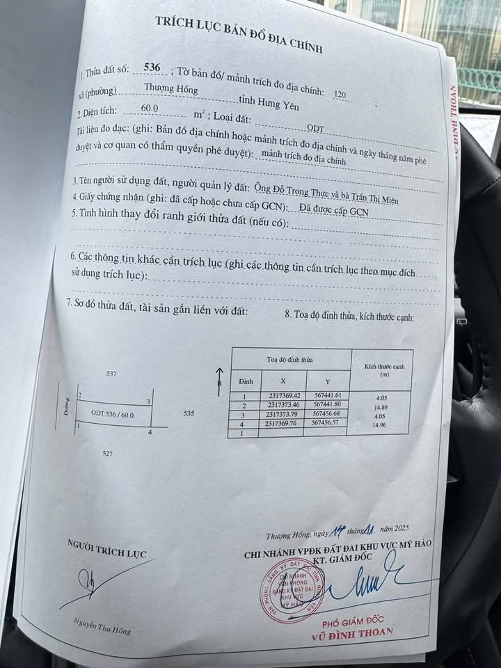 Đất nền Hưng Long - Mỹ Hào 60m² giá 1.7 tỷ - Đường thông, ô tô tránh nhau!