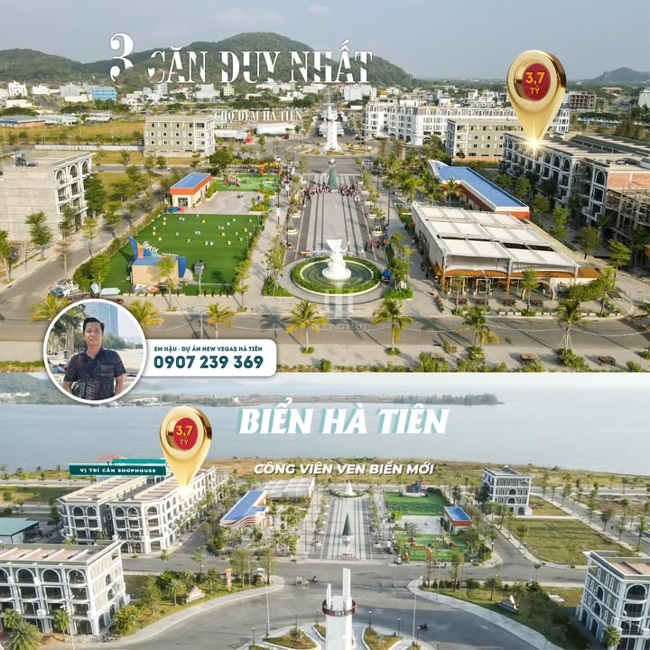 Nhà phố mặt biển Rạch Giá 243m² giá 3.7 tỷ - Sẵn sàng vào ở ngay!