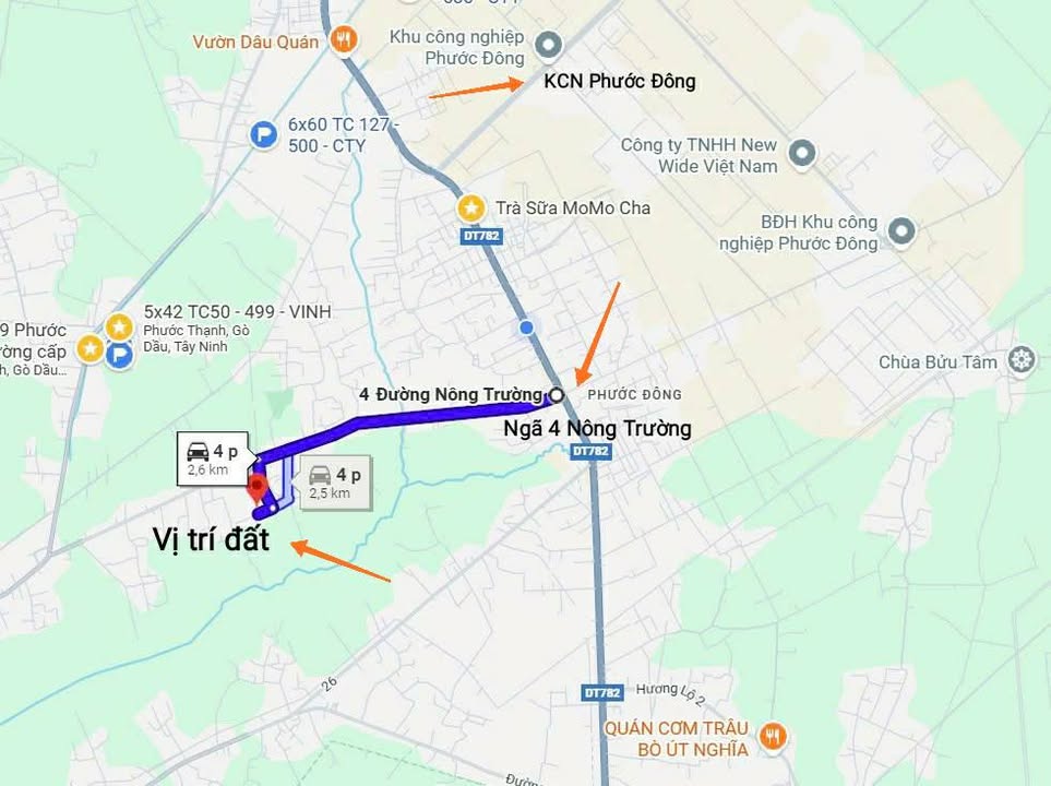 Đất mặt tiền nhựa Phước Thạnh 210m² giá 550 triệu - Đầu tư sinh lời ngay!