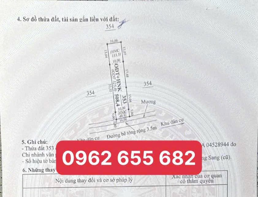 Đất nền An Thái, Mường Sang 508m² giá tốt - Cơ hội đầu tư hấp dẫn!