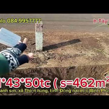 Đất nền xã Tân Thành, Đồng Xoài 462m² - Giá chỉ 600 triệu, cơ hội đầu tư hiếm có!