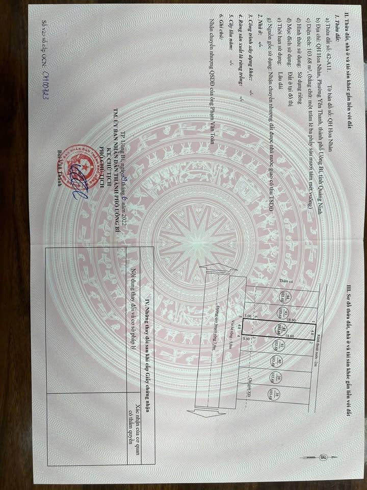 Đất nền khu đô thị Hoa Nhàn A - Yên Thanh, Uông Bí 104m² - Cơ hội đầu tư sinh lời!